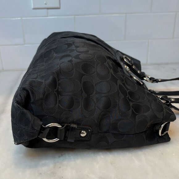 Coach Ashley Signature “C” Logo Sateen Carry-All - Picture 6 of 16